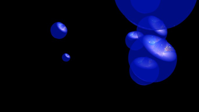 抽象质感三维彩球水母冲屏背景5