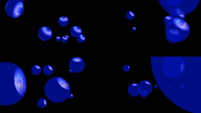 抽象质感三维彩球水母冲屏背景5