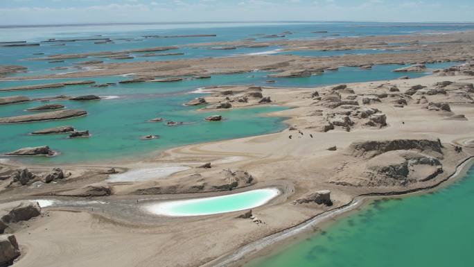 水上雅丹航拍视频4K高清原创风光视频90