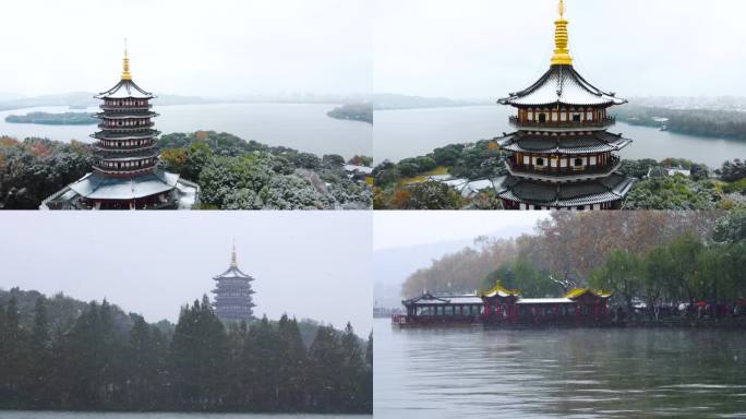 杭州西湖雪景