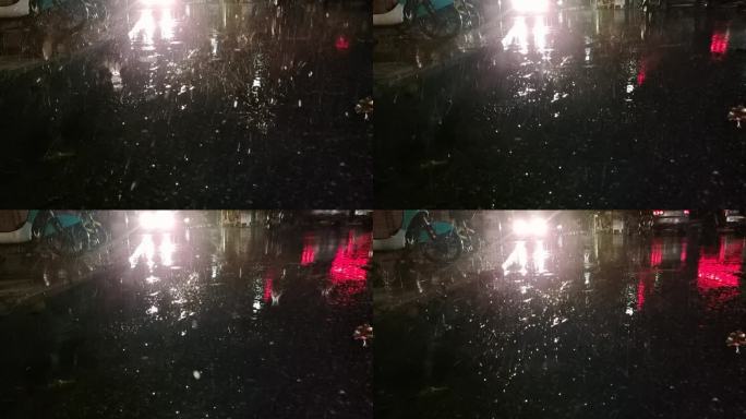 下雨天梦幻视频 深夜雨滴 毛毛细雨