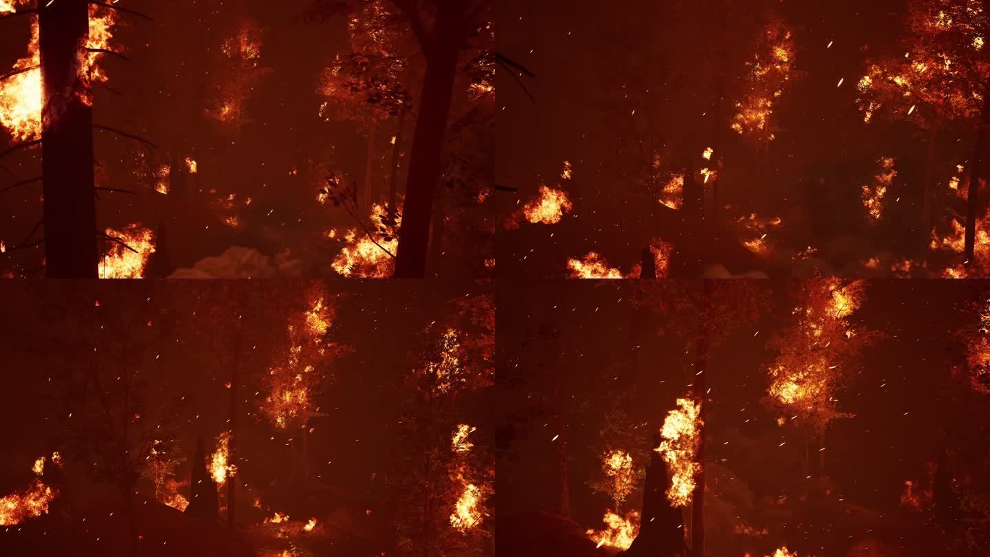 4K森林火灾