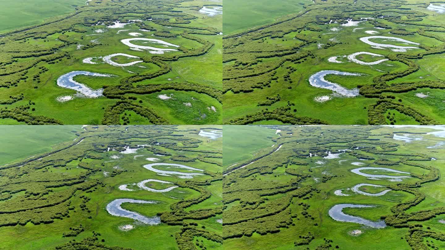 草原河流湿地