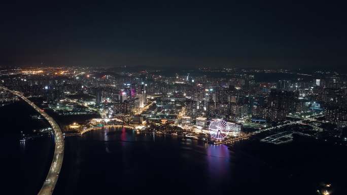 深圳前海宣传片夜景素材