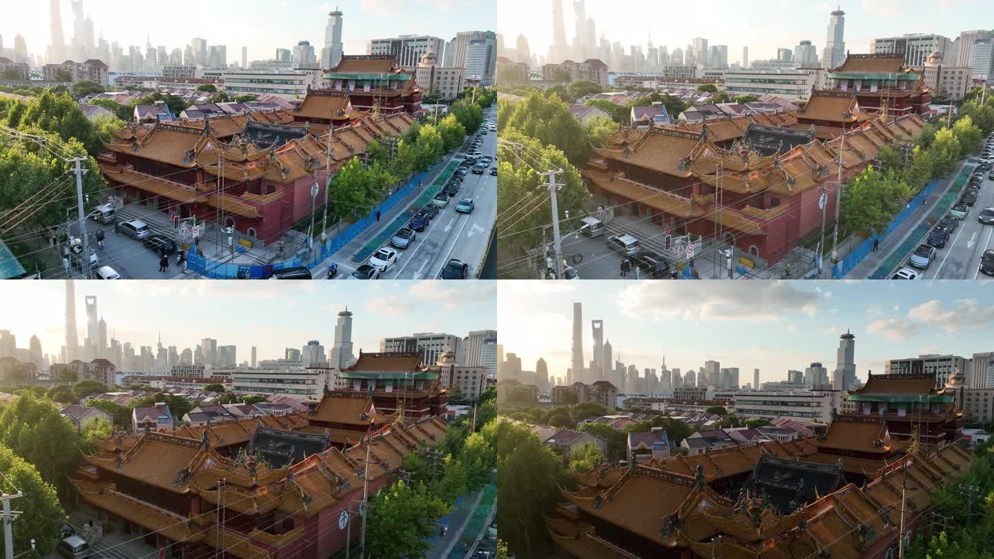 4K原素材-航拍上海太清宫