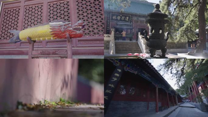 中国风古建筑寺庙 古风古典 写意万能空镜