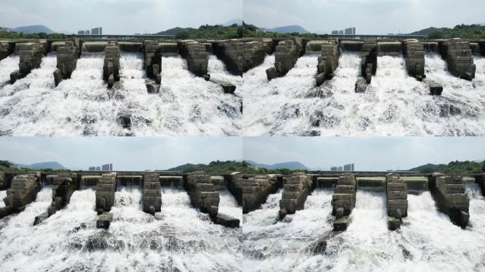 莆田木兰溪航拍溪流空境