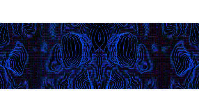 【宽屏时尚背景】立体曲线蓝黑方点炫酷矩阵