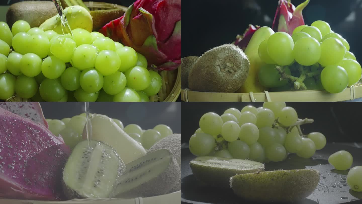 4K水果组合特写升格拍摄