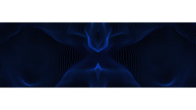 【宽屏时尚背景】炫酷矩阵蓝黑方点立体曲线