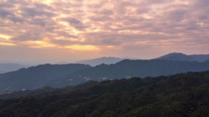 航拍上林县乡村风光