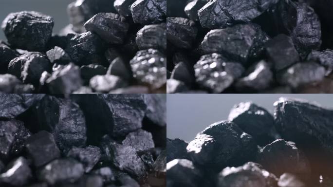 煤炭特写煤块焦块