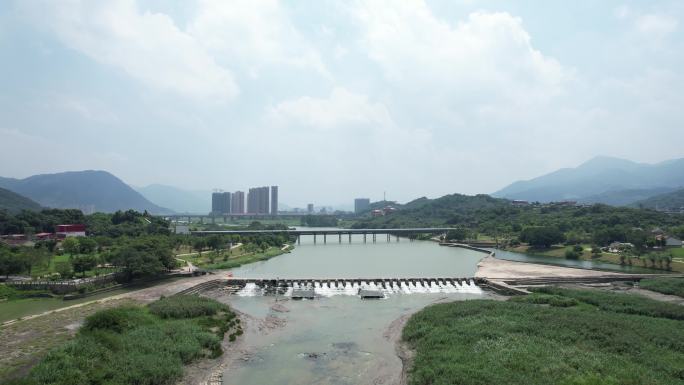 莆田木兰溪航拍溪流空境