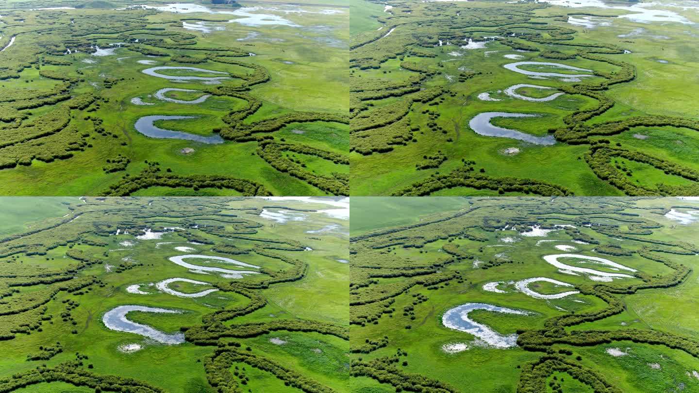 草原河流湿地