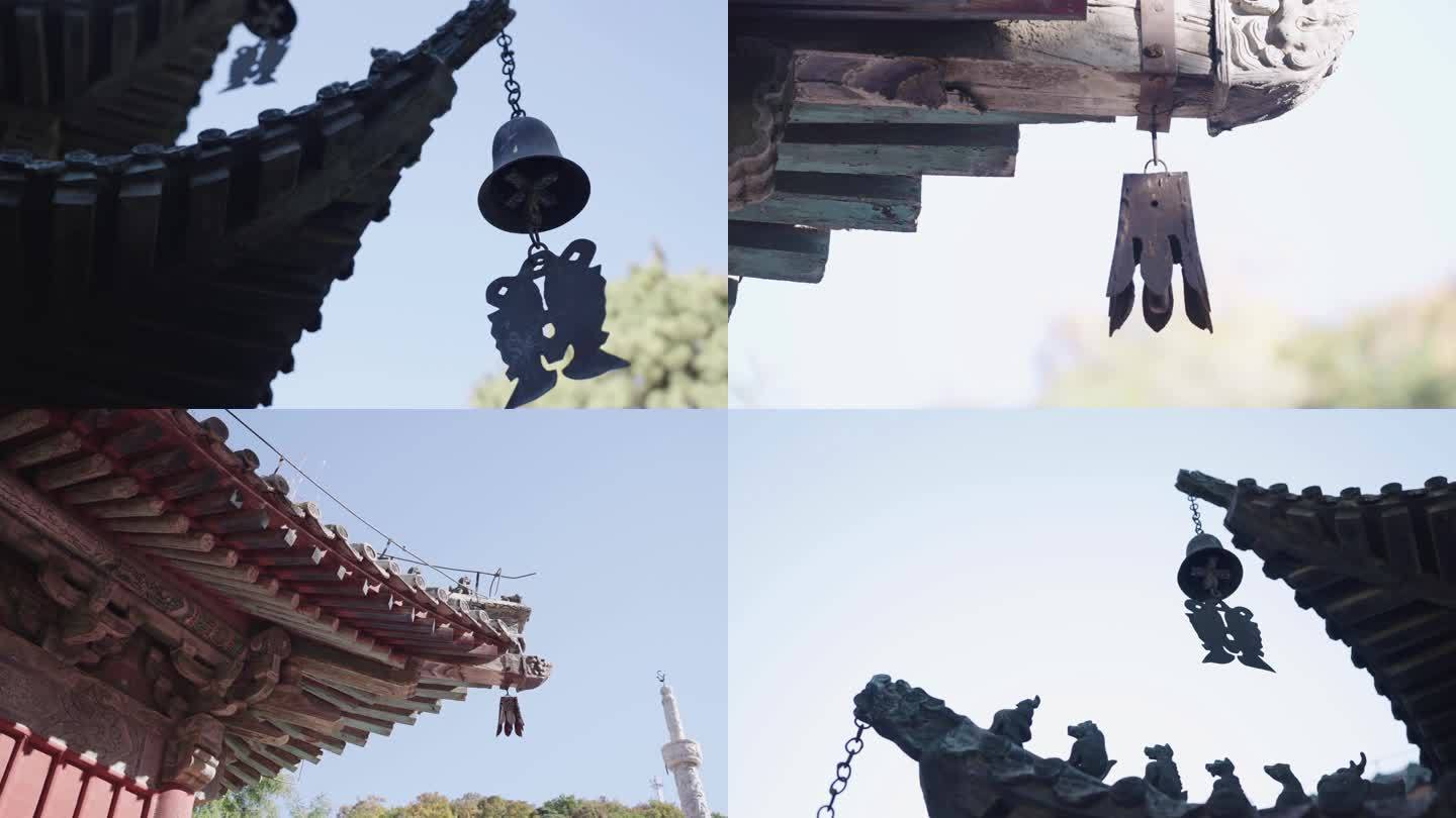 中国风建筑 寺庙铃铛  惊鸟铃