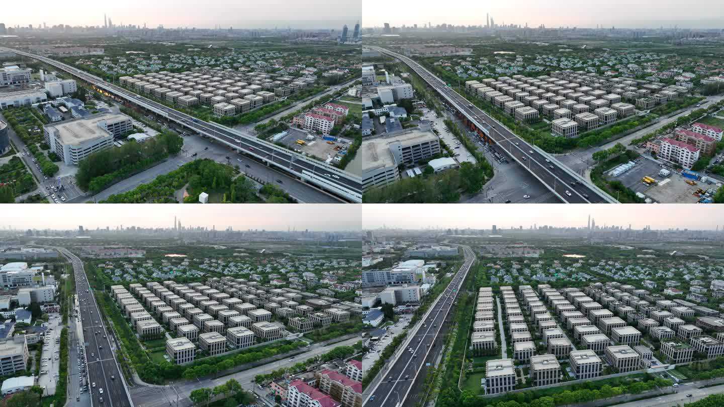 4K原素材-上海张江团结绿地