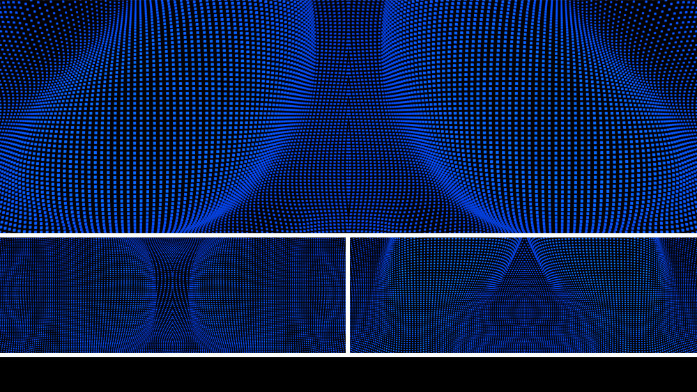【宽屏时尚背景】蓝黑方点立体曲线炫酷矩阵
