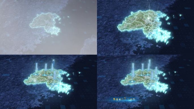 云雾俯冲勾勒轮廓-福州地图