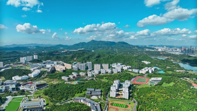 深圳市南山西丽大学城航拍