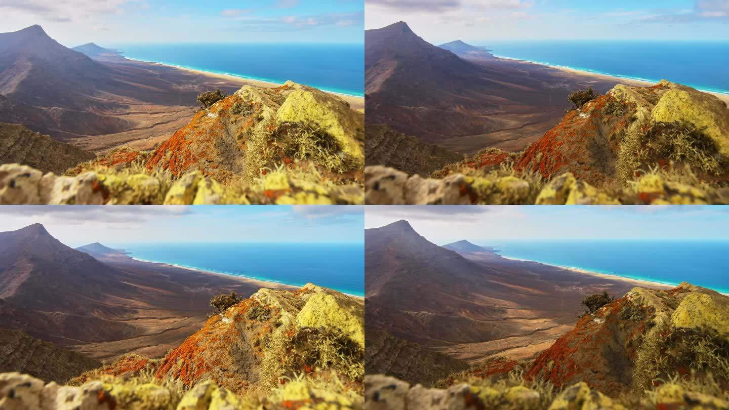科菲特山脉时间流逝视频，Fuerteventura