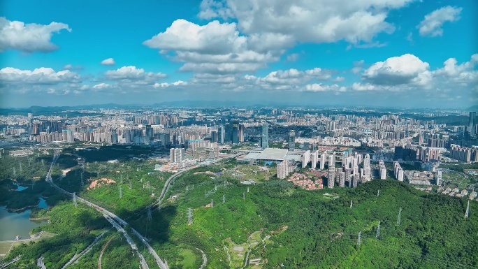 深圳北龙华大景航拍