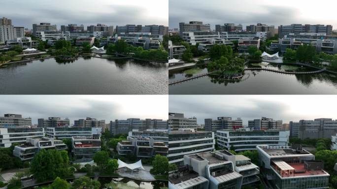 4K原素材- 上海浦东软件园、亮景公园