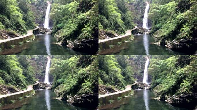中国桂林龙胜华坪自然保护区瀑布