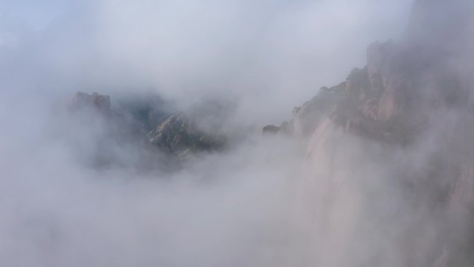 安徽黄山震撼大气航拍云海4K素材