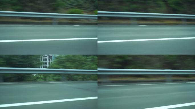 窗外风景车速速度感高速公路行驶