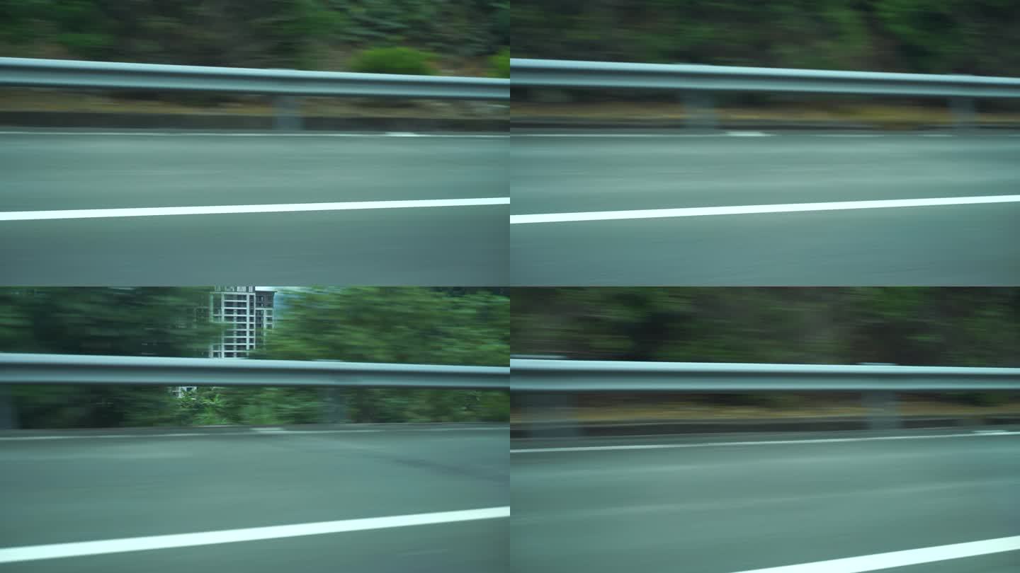 窗外风景车速速度感高速公路行驶