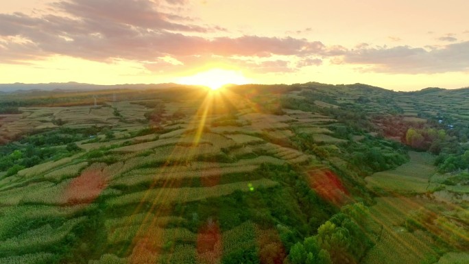 日落黄昏大山素材