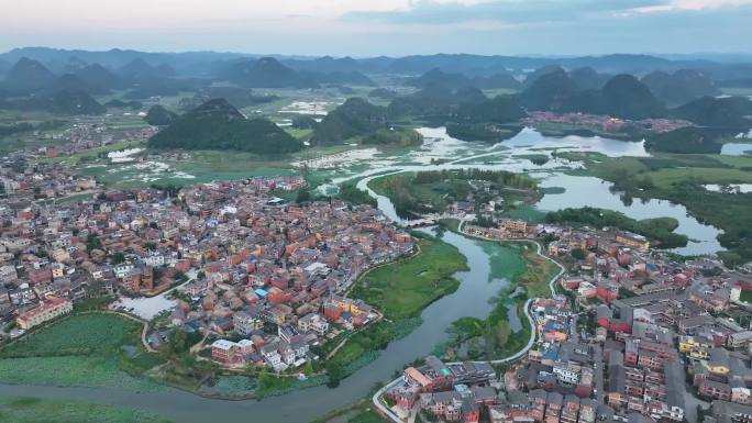 普者黑大气唯美湿地公园 三生三世实拍场地