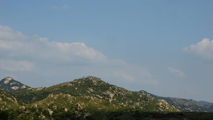 岱崮地貌 蓝天大山