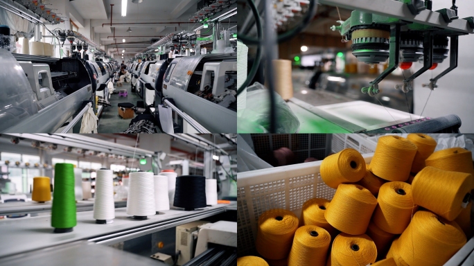 服装纺织加工厂生产过程实拍