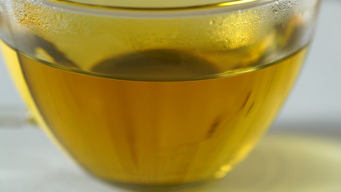 乌龙茶茶杯特写乌龙茶绿茶