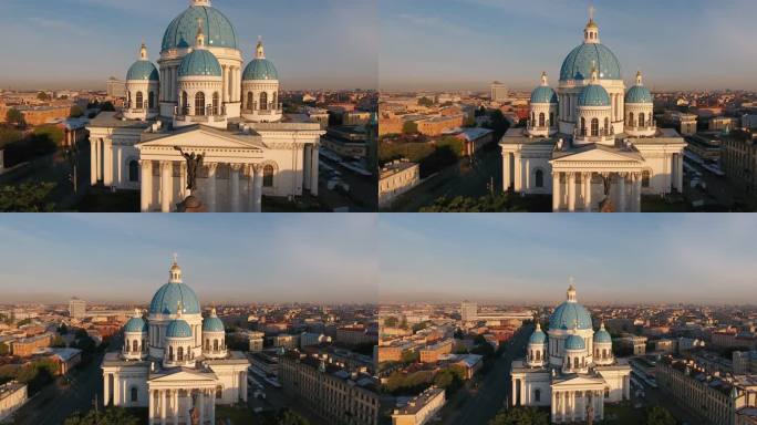 特里尼娅·伊兹梅洛夫斯基大教堂和光荣柱，俄罗斯圣彼得堡