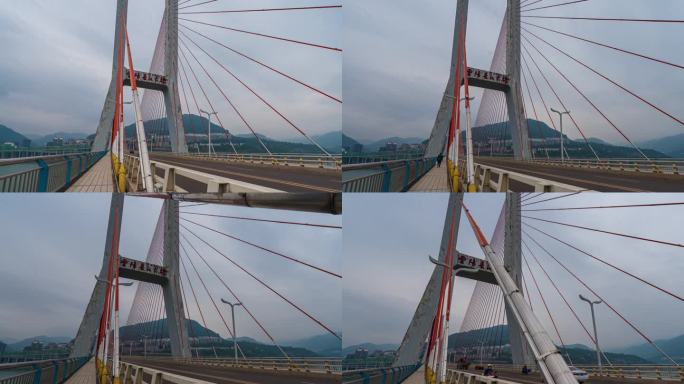 重庆云阳长江大桥移动延时4K