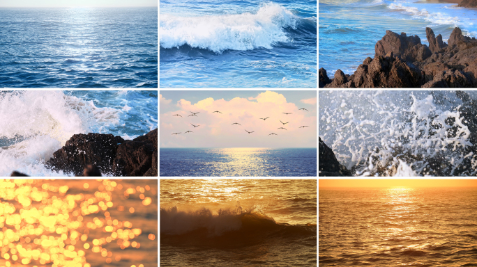 大海 浪花 水素材