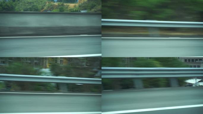 汽车窗外风景车速速度感高速公路行驶