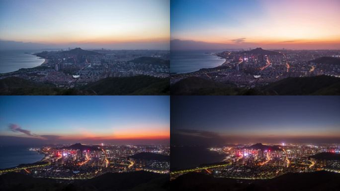 午山日转夜延时