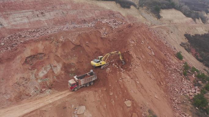 矿山采石场 开采 运输