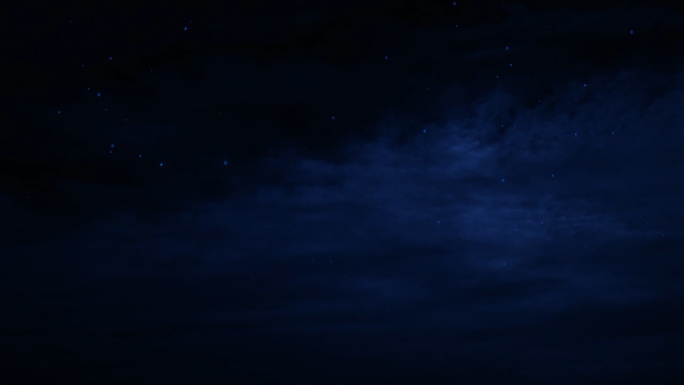 【HD天空】蓝色薄云唯美星空奇幻长夜星夜