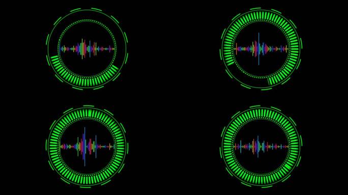 4K高科技语音识别通道视频绿色2.4