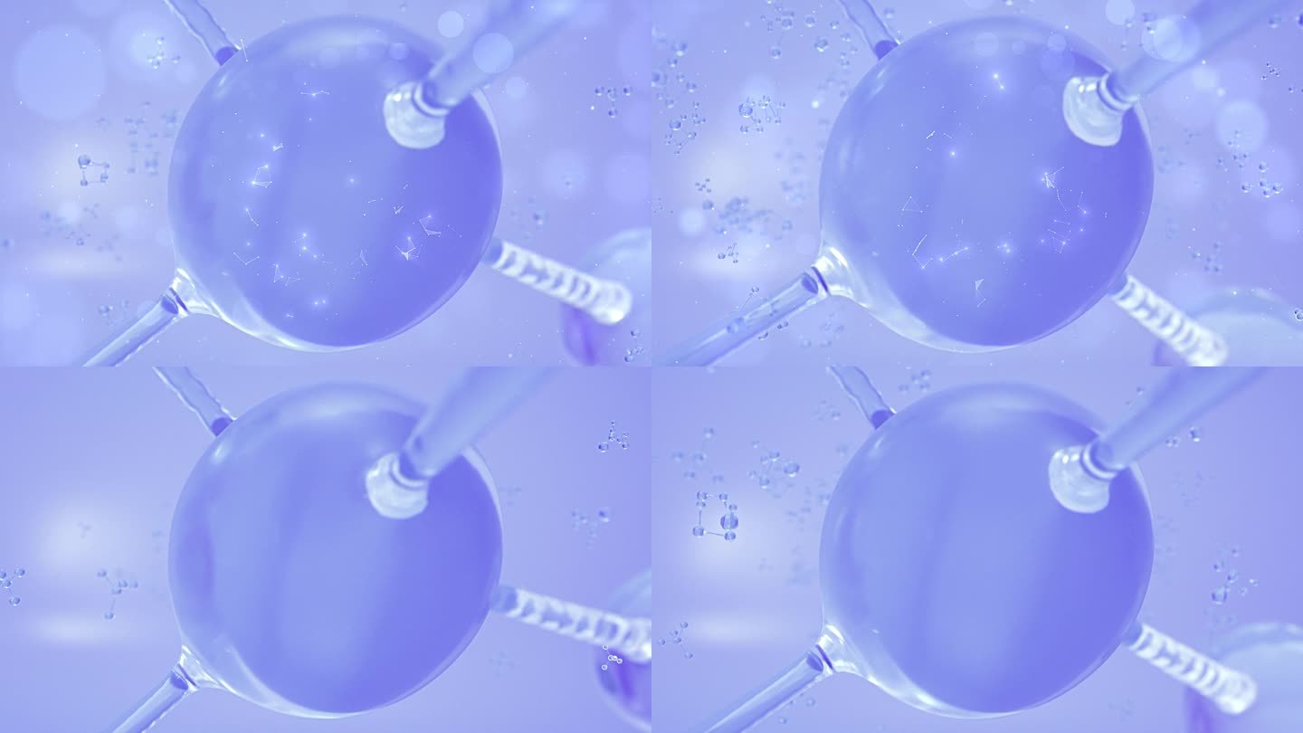 紫色生物基因分子结构 实验化学遗传细胞核