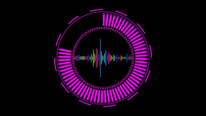 4K高科技语音识别通道视频紫色2.3