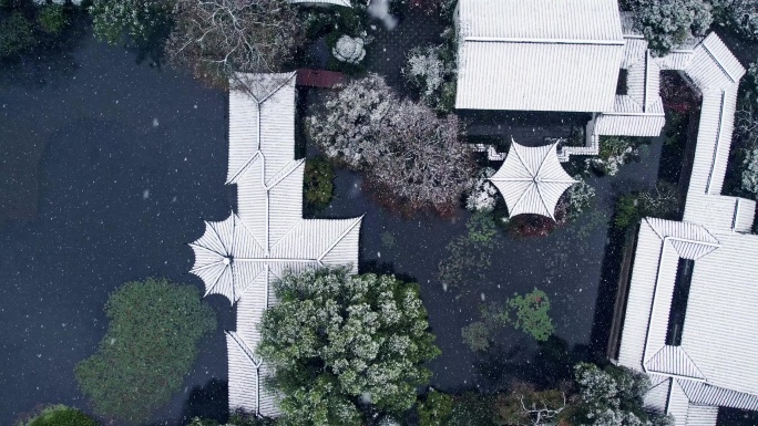 杭州西湖雪景 郭庄