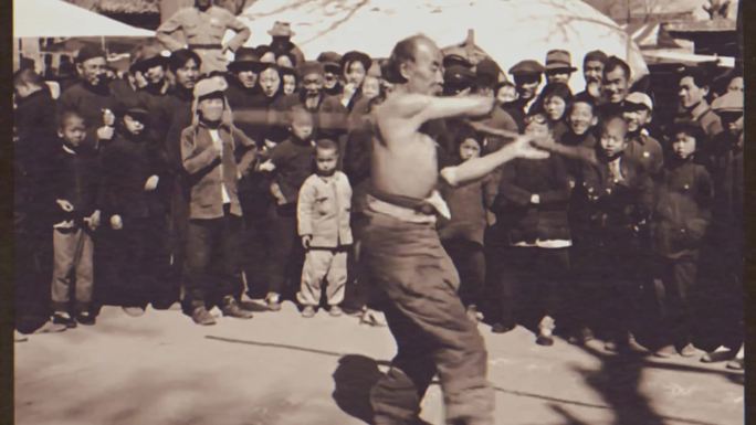 五十年代北京天桥民间艺人