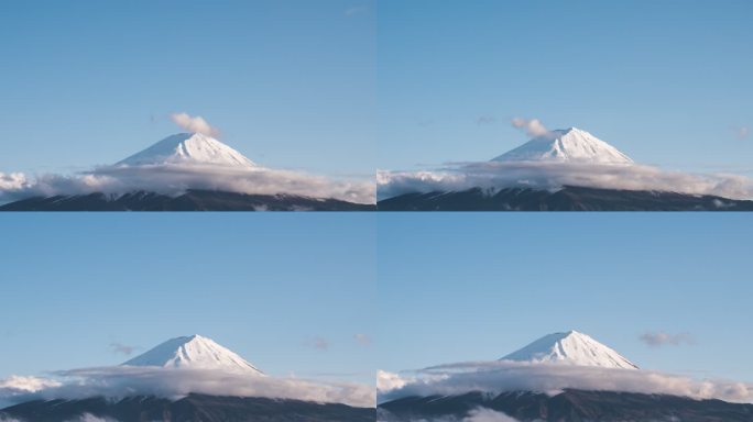 延时山富士富士山死火山芙蓉峰富岳