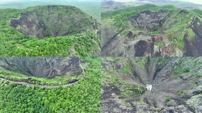 黑龙江五大连池老黑山火山口