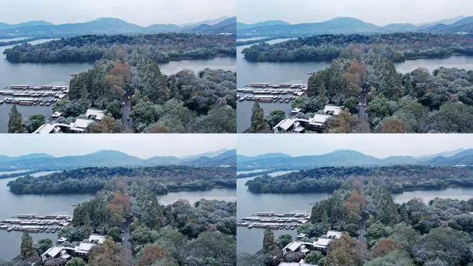 杭州西湖雪景